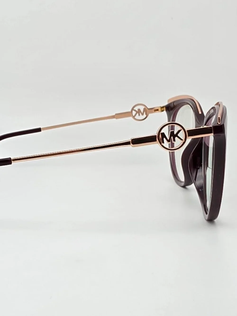 Michael Kors MK4089U 3344 Ajaccio Cordovan Gold Cat Eye Eyeglasses Frame 53mm